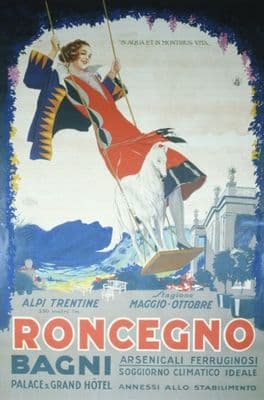 Vintage poster - Roncegno Bagni Palace Grand Hotel Italian Sta