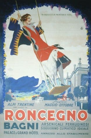 Vintage poster - Roncegno Bagni Palace Grand Hotel Italian Sta