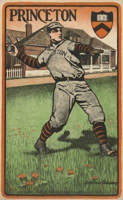 Vintage Princeton University Baseball Poster