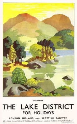 Vintage Rail poster - The Lake District