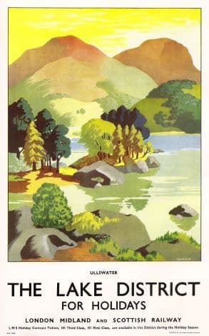 Vintage Rail poster - The Lake District
