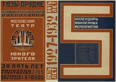 Vintage Russian poster - Communist Education 1933