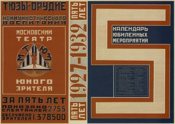 Vintage Russian poster - Communist Education 1933