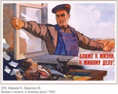 Vintage Russian poster - Postcard campaign 1954