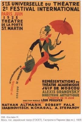 Vintage Russian poster - Theatre festival 1928