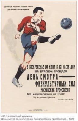 Vintage Russian sports poster 1928
