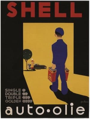 Vintage Shell Advertising Poster