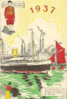 Vintage Shipping poster - The Royal Eagle 1937