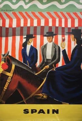 Vintage Spain Tourism Poster (1950)