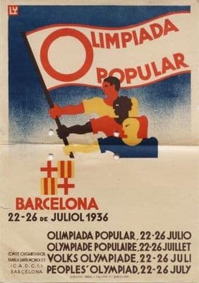 Vintage Spanish Olympiad Poster (1936)