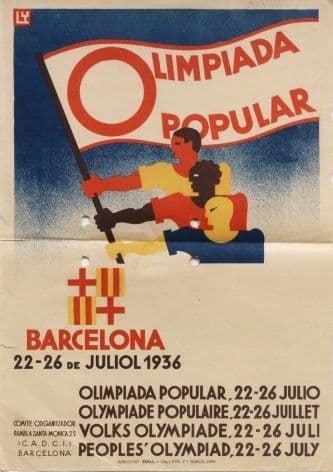 Vintage Spanish Olympiad Poster (1936)