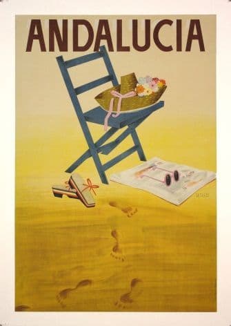 Vintage Spanish poster - Andalucia, Spain (1950)