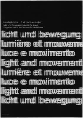 Vintage Swiss art Exhibition poster - 1965