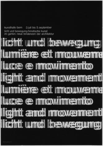 Vintage Swiss art Exhibition poster - 1965