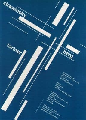 Vintage Swiss concert poster 1954