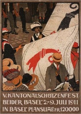 Vintage Swiss poster - Kantonalschutzenfest beider basel
