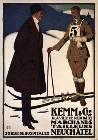 Vintage Swiss poster - Kemm & Cie (1916)
