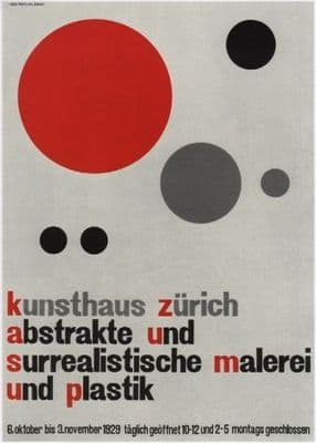 Vintage Swiss poster - Kunsthaus Zurich