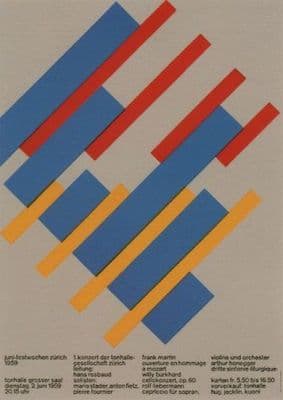 Vintage swiss poster - Music Concert 1955