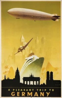 Vintage Travel Poster A Pleasant Trip to Germany