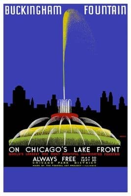 Vintage Travel Poster Buckingham Poster