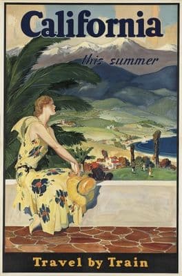 Vintage Travel Poster California