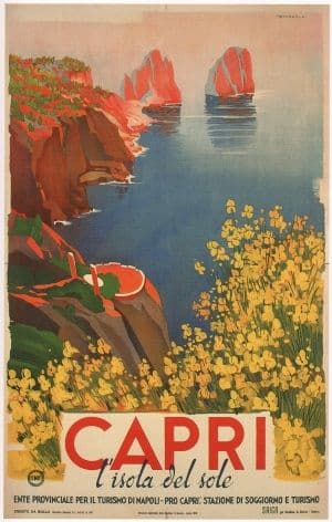 Vintage Travel Poster Capri