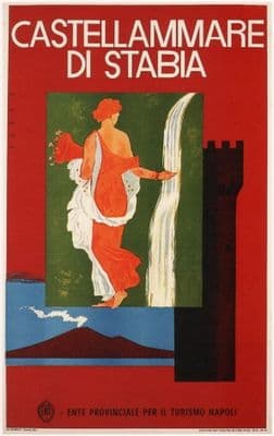 Vintage Travel Poster  Castellammare di Stabia