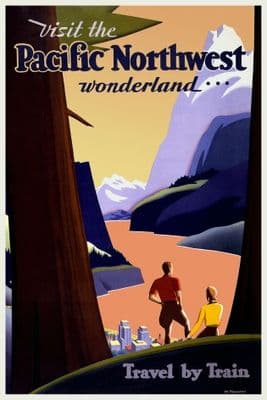 Vintage Travel Poster, Chicago, USA