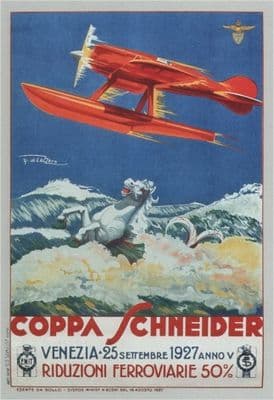 Vintage Travel Poster Coppa Schneider