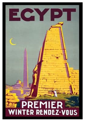 Vintage Travel Poster Egypt Premier Winter Rendezvous