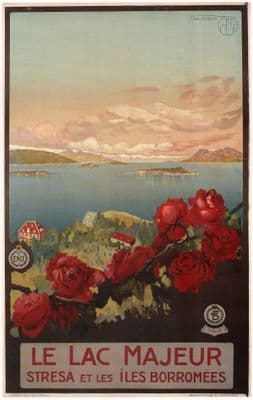 Vintage Travel Poster Le Lac Majeur
