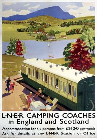 Vintage Travel Poster London and North Eastern Railway (LNER)