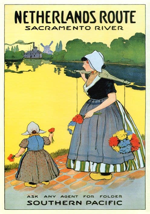 Vintage Travel Poster Netherlands