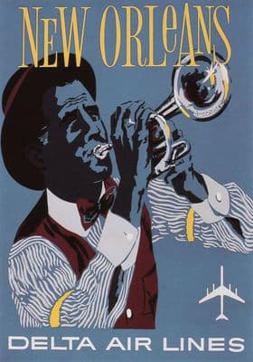 Vintage Travel Poster New Orleans