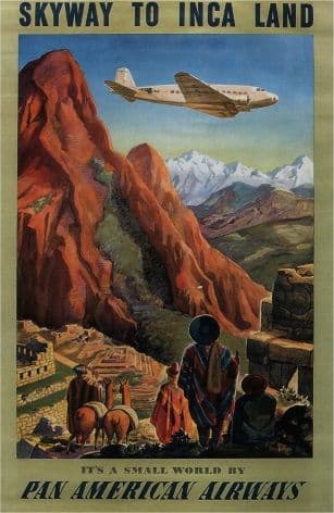 Vintage Travel Poster Pan American Airways (PAA)