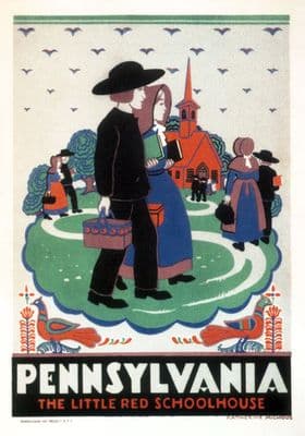 Vintage Travel Poster Pennsylvania  