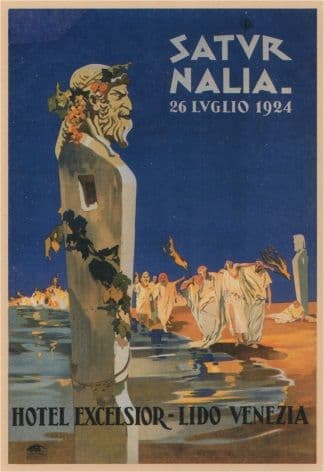 Vintage Travel Poster Satvr Nalia Italy