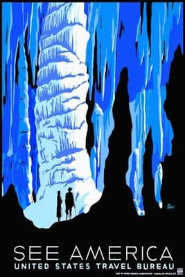 Vintage Travel Poster See America- Travel Burea
