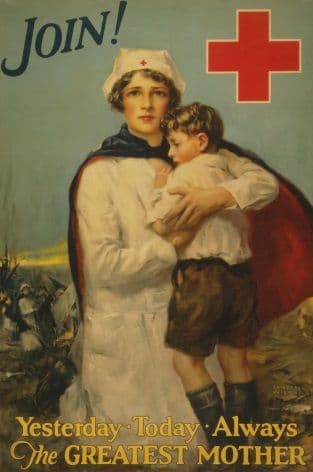 Vintage War Poster Join! Yesterday - today - always--The greatest mother