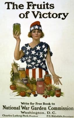 Vintage War Poster The fruits of victory