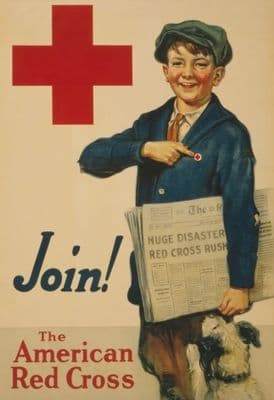 Vintage WW1 American Red Cross Poster