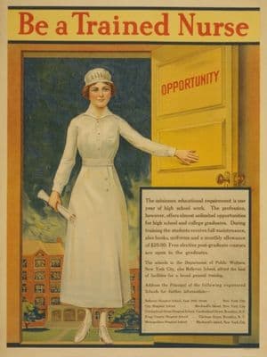 Vintage WW1 Nursing Poster
