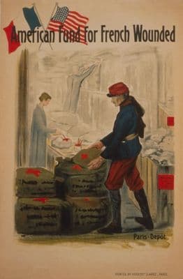 Vintage WW1 poster - American Fund for French Wounded.