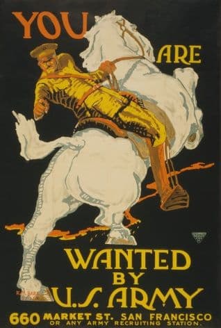 Vintage WW1 San Francisco Recruiting Poster