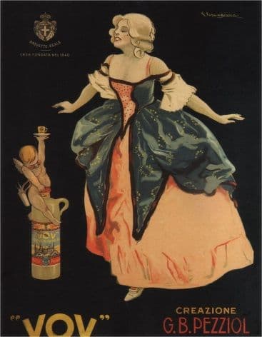 VOV, 1900 Vintage Italian Liquor Advertisement
