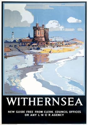 Withernsea, Yorkshire. Vintage LNER Travel poster by Frank Henry Mason.