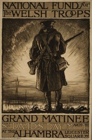 WW1 National funds for the Welsh Troops Poster