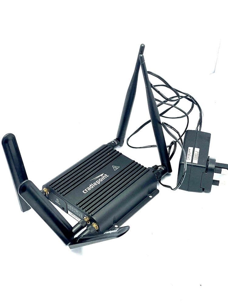Cradlepoint S5A806A 4G LTE Cell Dual Sim Router IBR600C-150M-B with PSU