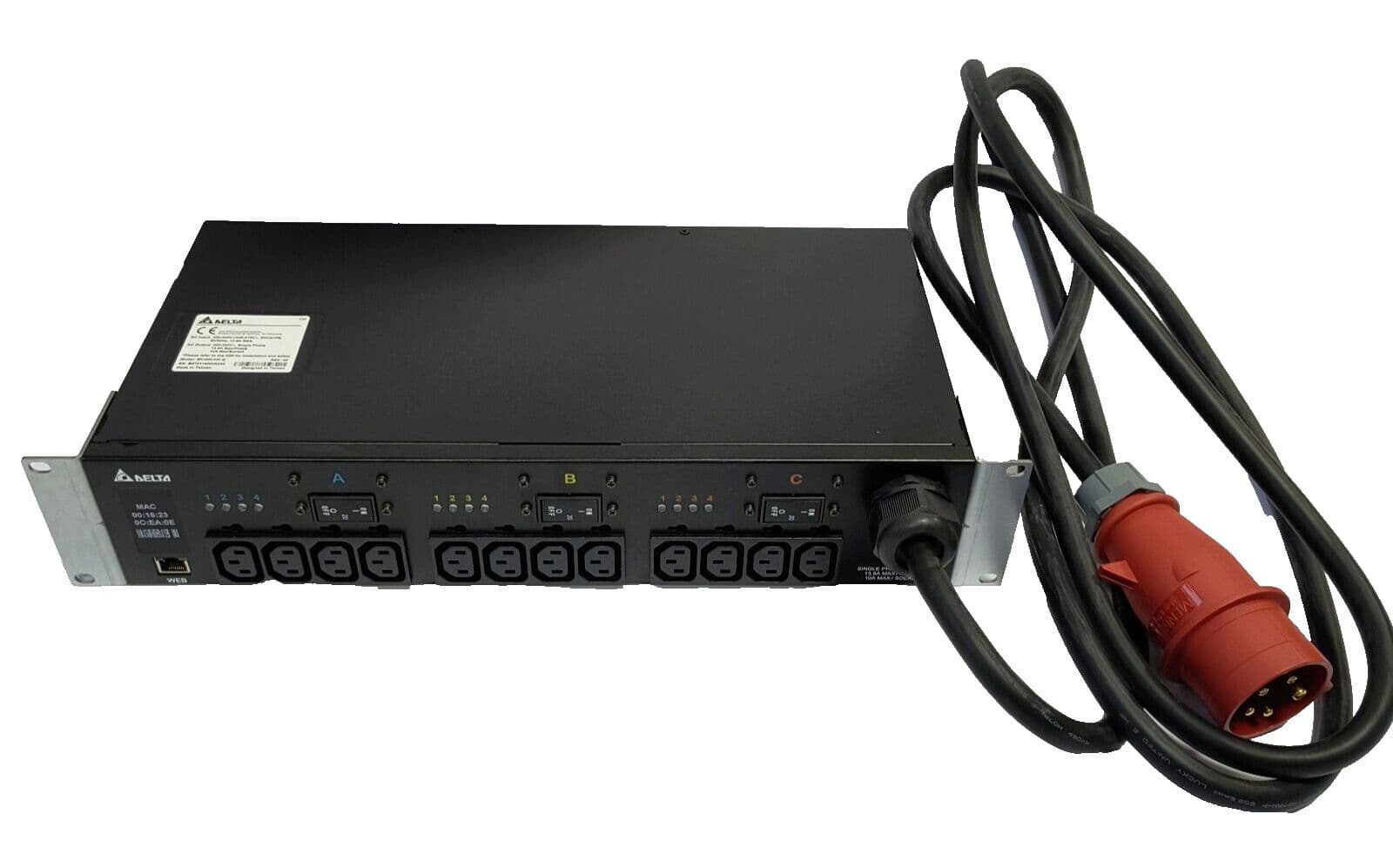 Delta Electronics Power Distribution Unit PDU SF-09K/HK D 3 Phase In 1 ...